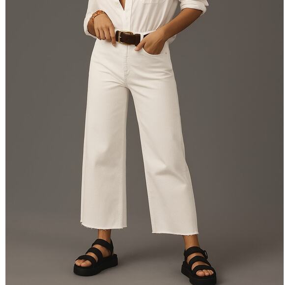 Anthropologie x Pistola Penny White Wide Leg High Waisted Jeans 28 - Picture 1 of 8